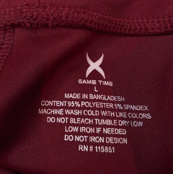 NWT. MEN'S BURGUNDY BANDED BOTTOM JOGGERS. SIZE LARGE - Picture 10 of 11